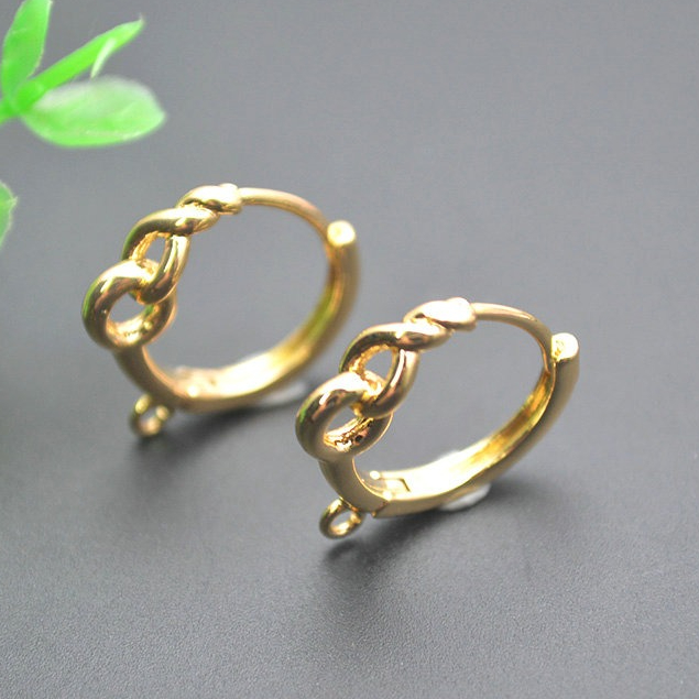 Jewelry Making Hoops - 30 piezas de círculo redondo retorcido