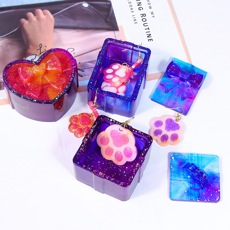Jewelry Making Mold - Molde cuadrado, caja de almacenamiento de