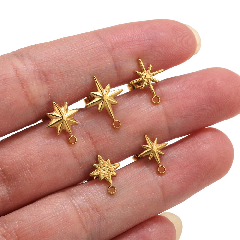 Jewelry Making Workshops - 6 piezas de aretes de estrella