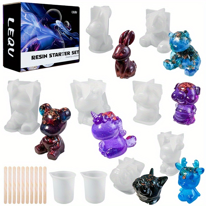 Jewelry Making Mold - Juego de 19 moldes de resina,