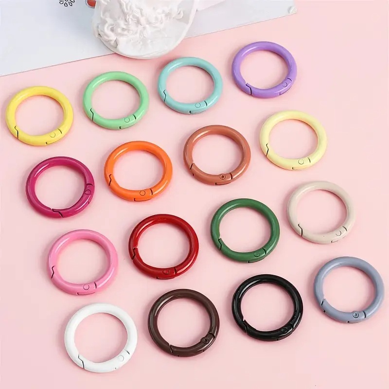 Jewelry Making Hoops - 10 Anillos de Resorte Metálicos de