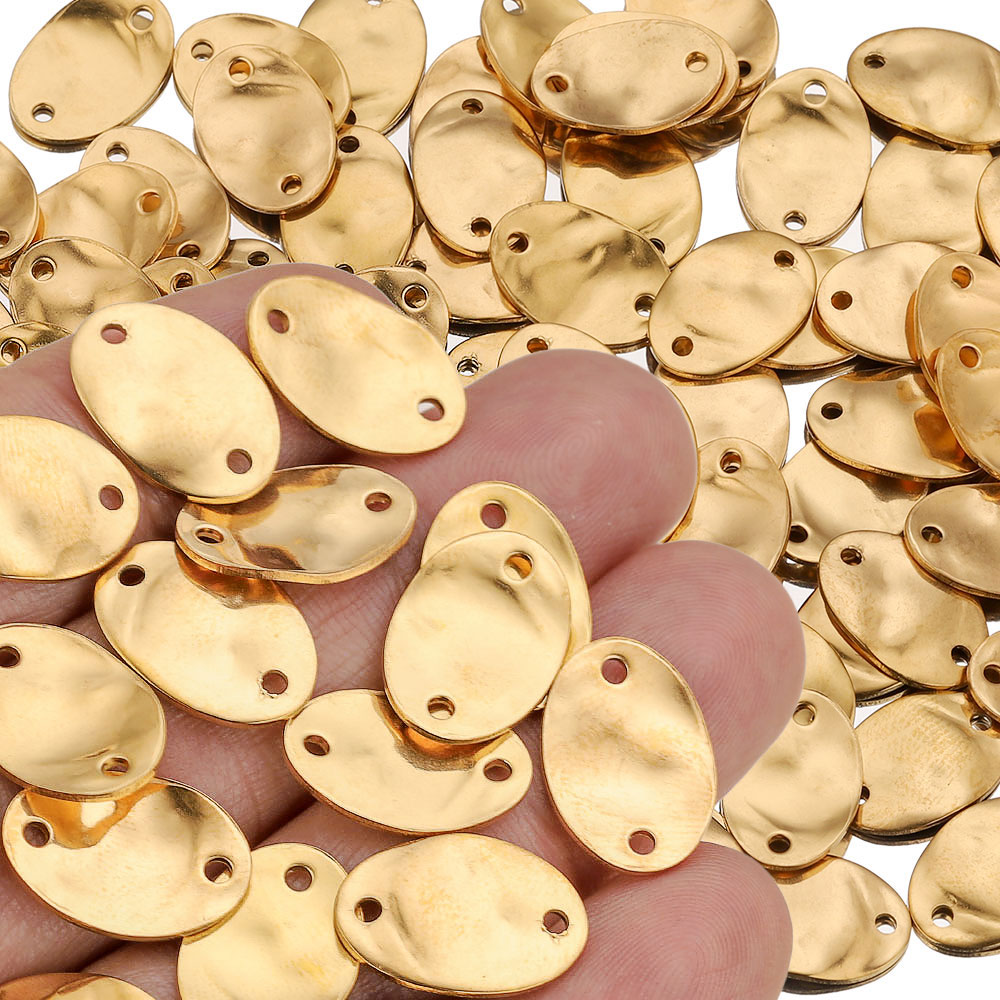 Jewelry Making Materials Wholesale - 20 piezas 15/20/25MM Acero inoxidable doble