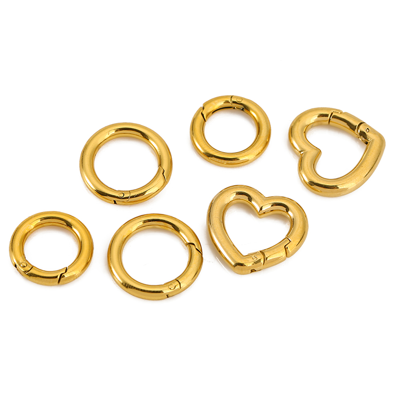 2 cierres de acero inoxidable, - Jewelry Making Hoops reseña y precio