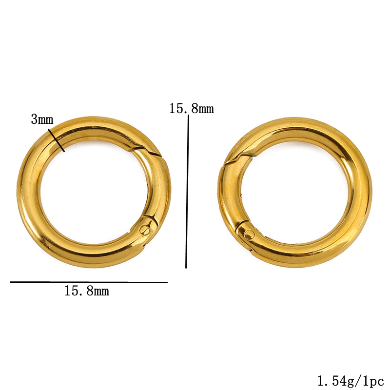 2 cierres de acero inoxidable, - Jewelry Making Hoops reseña y precio