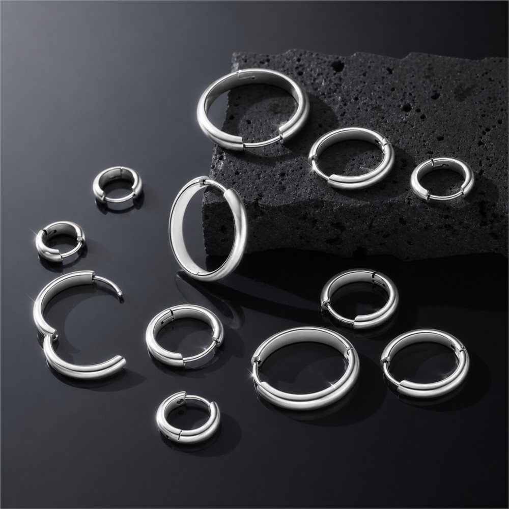4 piezas de aros redondos de a - Jewelry Making Hoops reseña y precio