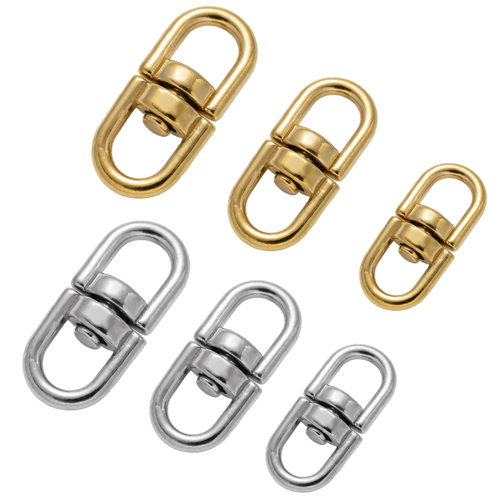 Llavero giratorio de acero ino - Jewelry Making Hoops reseña y precio